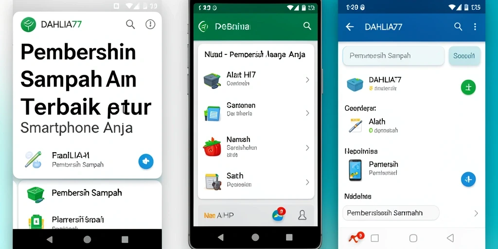 Antarmuka aplikasi DAHLIA77 yang bersih dan fungsional.