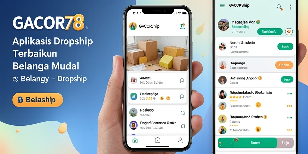 Antarmuka pengguna GACOR78 yang sederhana dan fungsional untuk Dropship.
