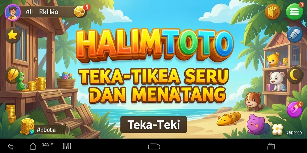 Antarmuka HALIMTOTO yang menarik dan penuh warna.