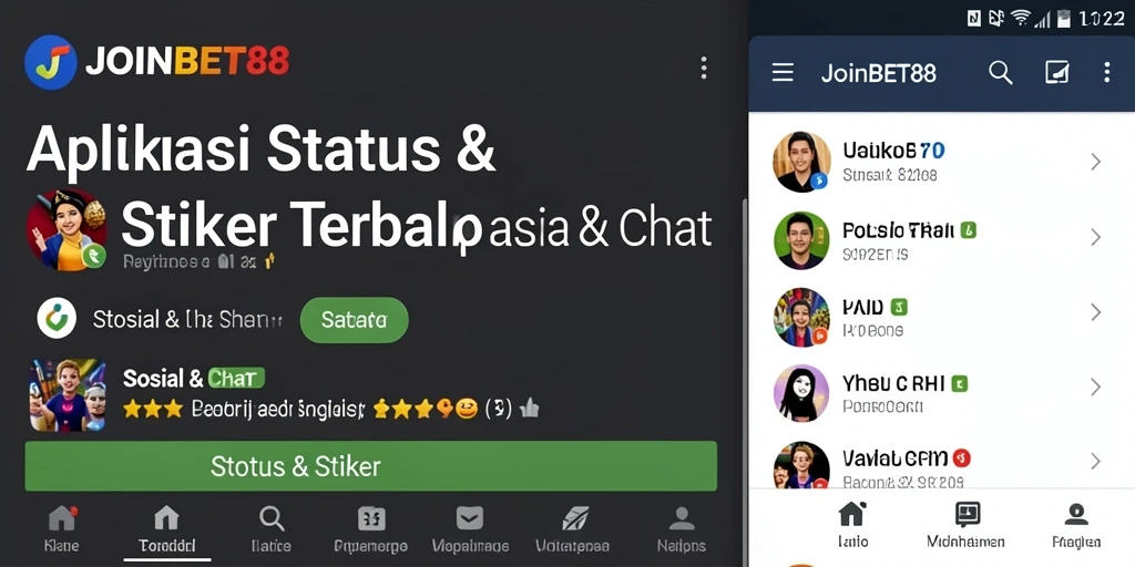 Screenshot antarmuka JOINBET88 menampilkan koleksi stiker menarik.