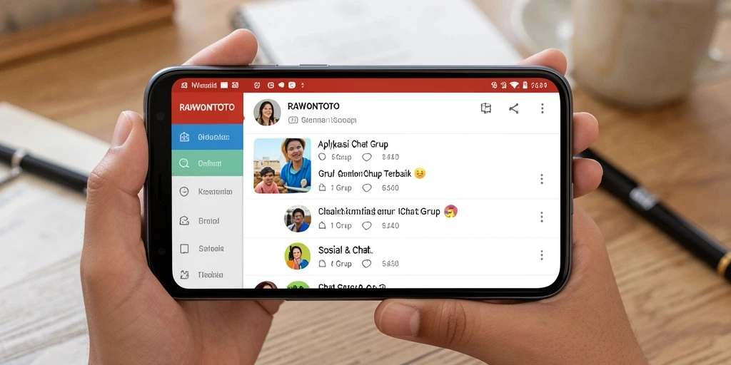 Antarmuka RAWONTOTO yang memudahkan pengguna untuk berinteraksi dalam grup.