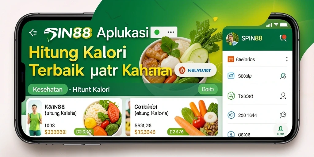 Screenshot antarmuka SPIN88 menampilkan fitur Hitung Kalori yang user-friendly.