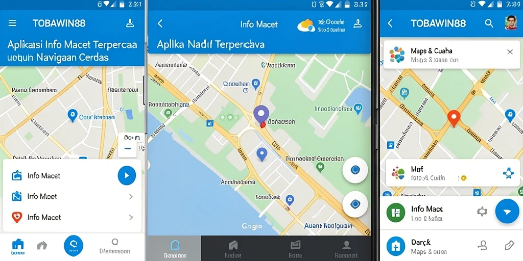 Tampilan antarmuka utama TOBAWIN88 yang menampilkan info kemacetan terkini.